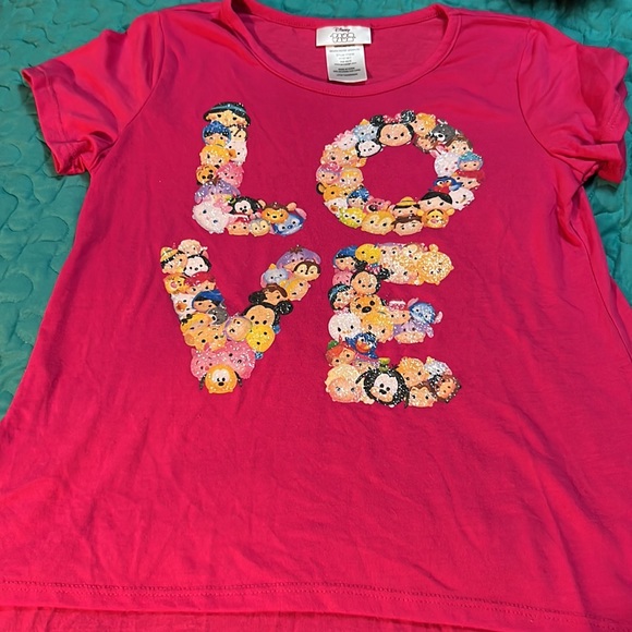 Lot of 3 Girls Shirts Disney Tsum Tsum Star Wars Belle du Jour Girls Rock M-L-XL - Picture 8 of 11